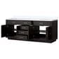 Lexora Home Abbey 84" Double Bathroom Vanity in Black Oak with 2 cm White Cultured Marble Top and Rectangular Sinks, , large
