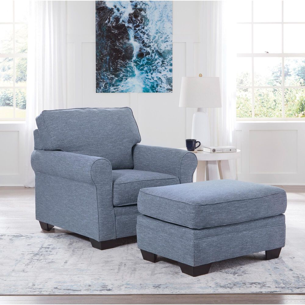 Ashley Carissa Manor Ottoman in Denim, , large