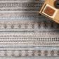 Surya Pompei Brown, Off-White, Light Gray, Black, Dark Blue and Charcoal 10" x 14" Area Rug, , large