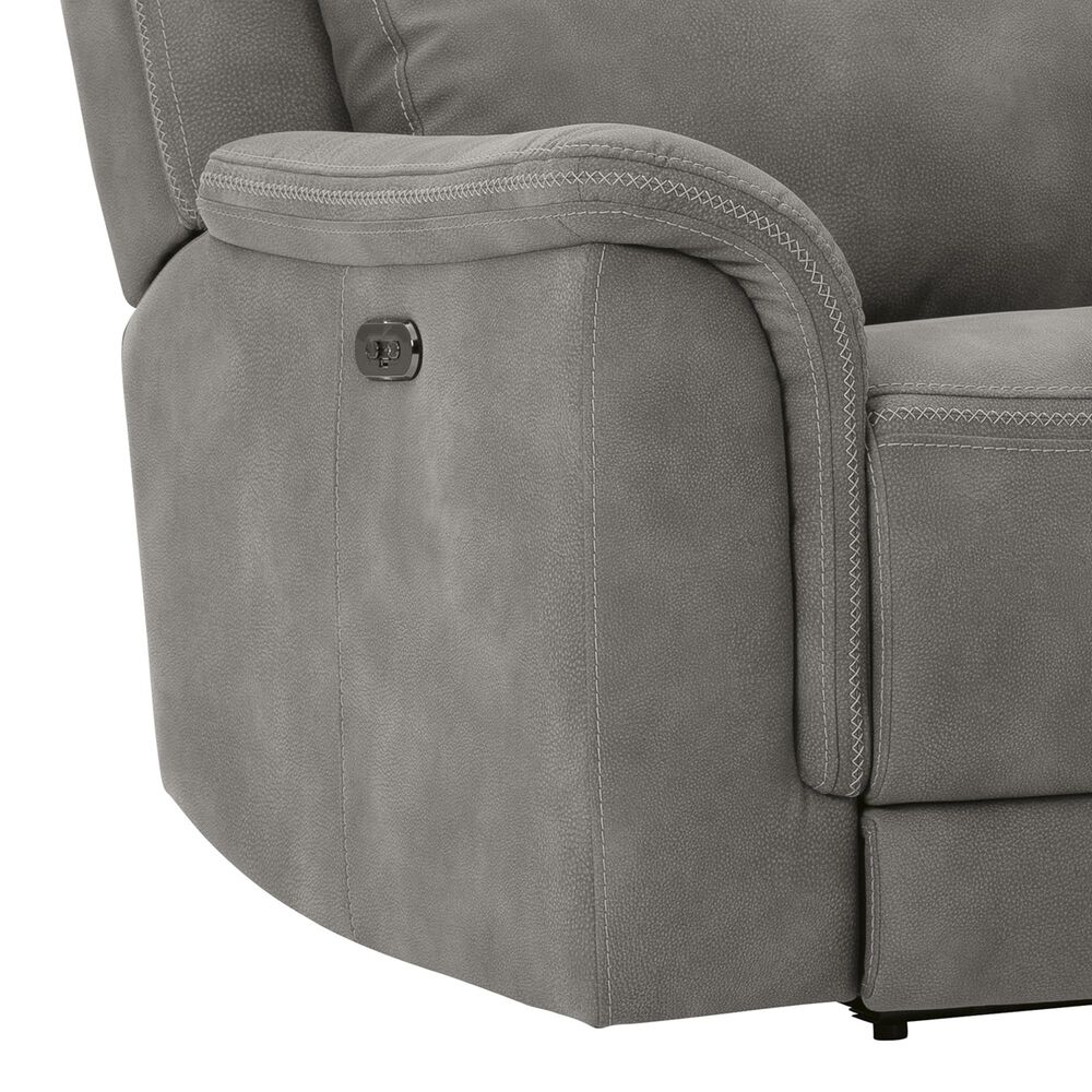 Ashley Next-Gen DuraPella Power Reclining Sofa with Power Headrest in Slate, , large