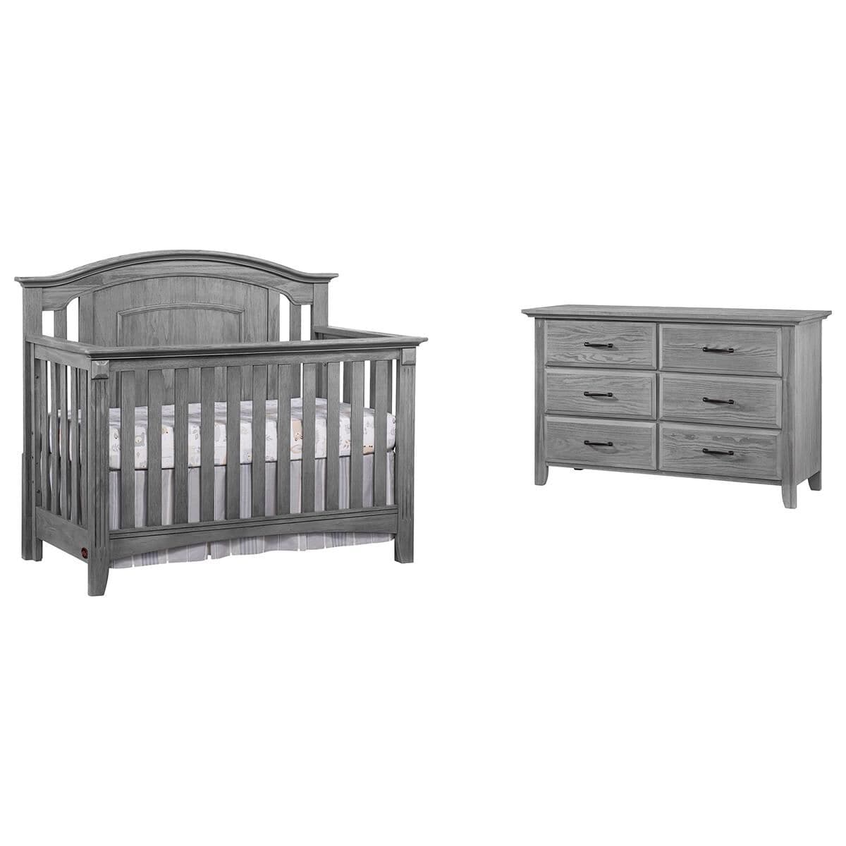 Oxford Village Willowbrook 2 Piece Nursery Set in Graphite Gray