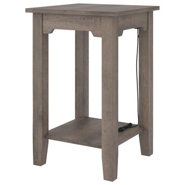 Signature Design by Ashley Arlenbry Chair Side End Table with USB Ports in Weathered Oak, , large