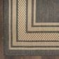 Nourison Horizon HOZ03 Charcoal 9" x 12" Indoor/Outdoor Area Rug, , large