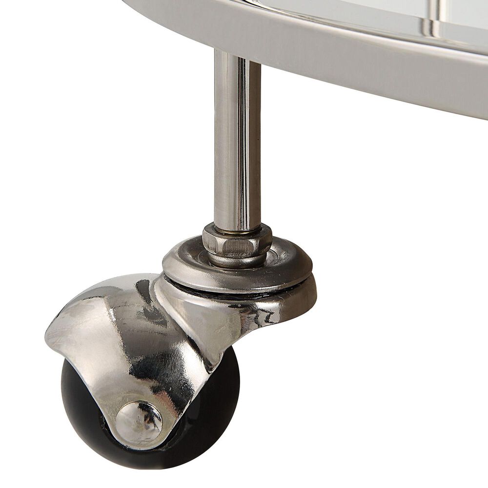 Uttermost Spritz Bar Cart in Polished Chrome, , large