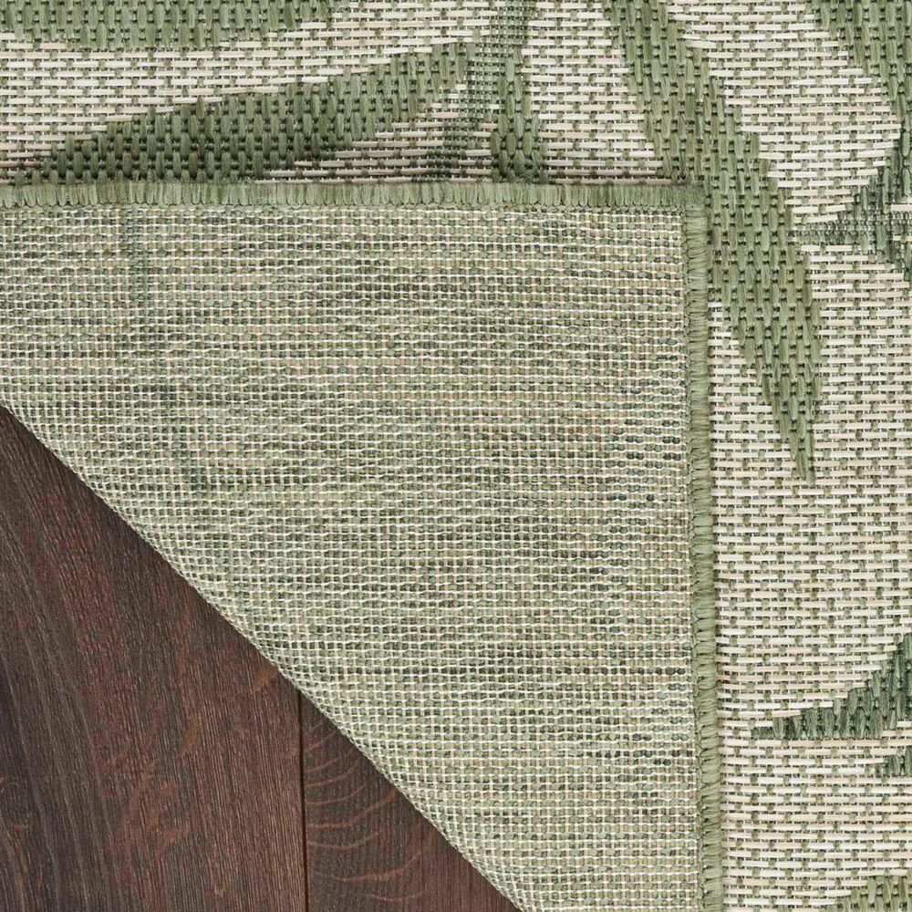 Nourison Garden Oasis GOA01 Ivory and Green 8&#39; x 10&#39; Indoor/Outdoor Area Rug, , large