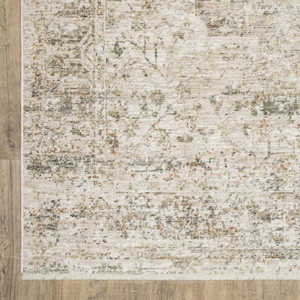 Oriental Weavers Avalon AVA08 Beige and Grey 2&#39;7&quot; x 7&#39;7&quot;Runner, , large