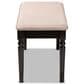 Baxton Studio Giovanni Dining Bench in Dark Brown, , large