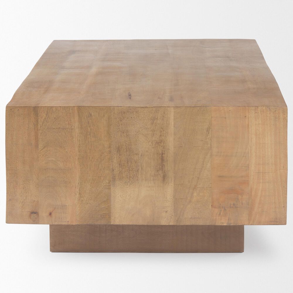 Mercana Hayden Rectangular Coffee Table in Light Brown, , large