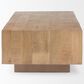 Mercana Hayden Rectangular Coffee Table in Light Brown, , large