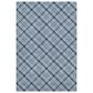 Dalyn Rug Company Soft Essentials Plaid Denim 3" x 5" Indoor/Outdoor Area Rug, , large