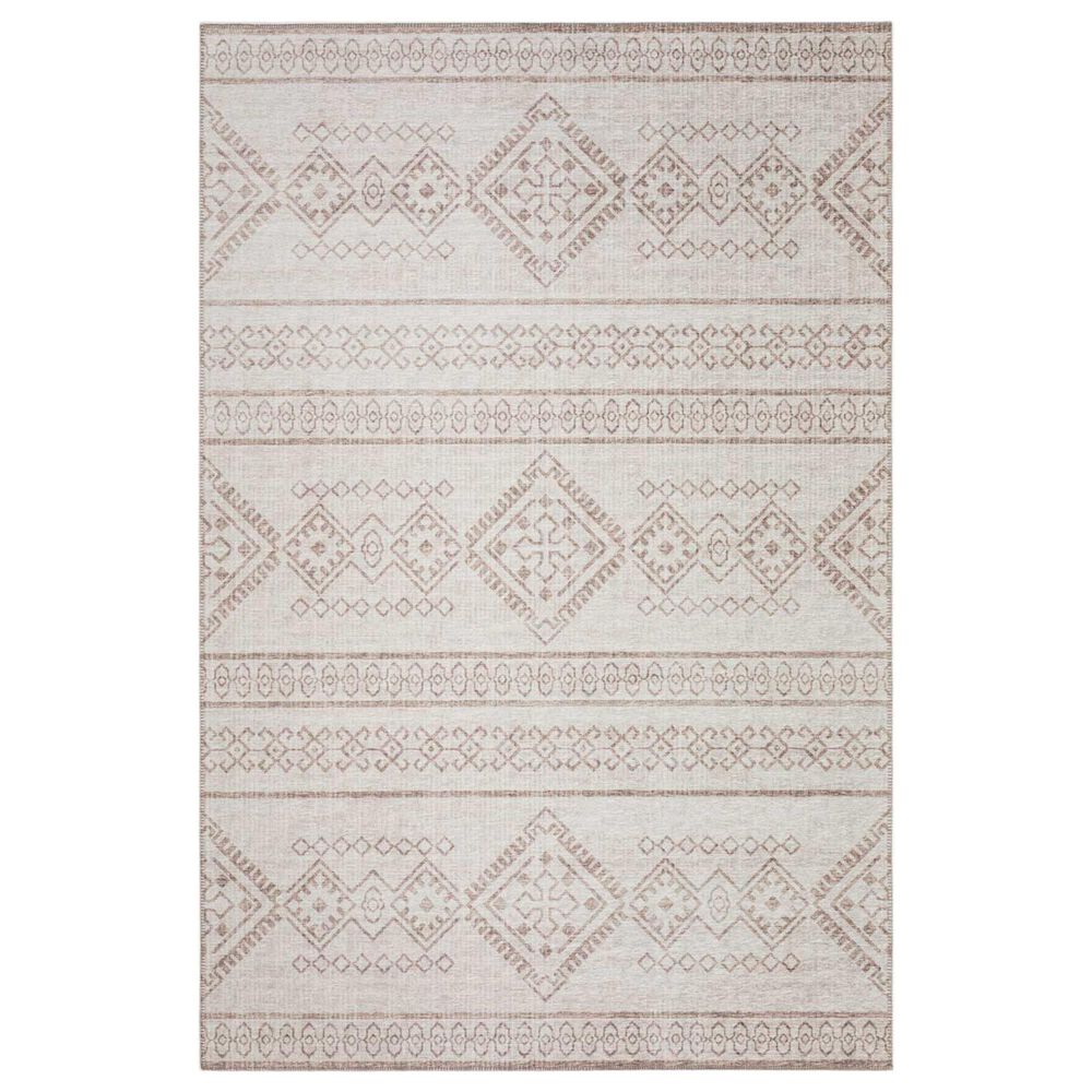 Dalyn Rug Company Sedona Southwestern 10" Round Putty Indoor/Outdoor Area Performance Rug, , large