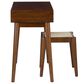 Linon Home Decor Camila Vanity with Stool in Walnut, , large