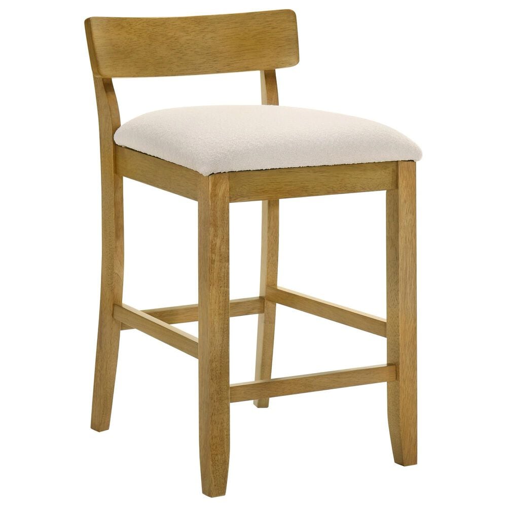 Armen Living Merie Counter Height Stool in Putty Brown, , large