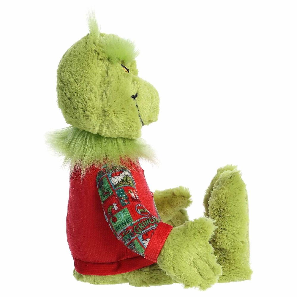Aurora Dr. Seuss 16&quot; Ugly Sweater Light-Up Grinch in Green, , large