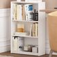 HOMLUX 3-Tier Display Bookshelf with Adjustable Shelves in White, , large