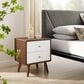 Modway Transmit 2 Drawer Nightstand in Walnut White, , large