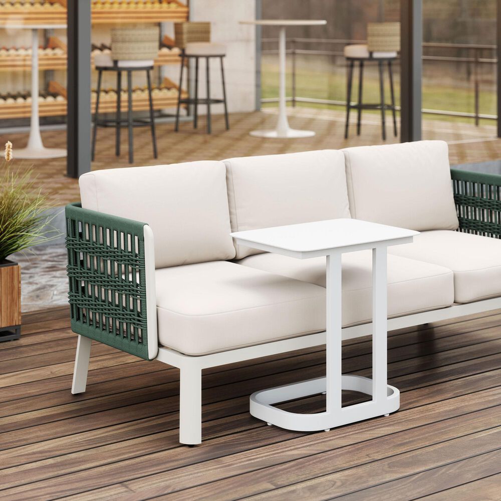 Zuo Modern Friss Patio End Table in White, , large