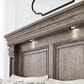 Millenium Blairhurst 3-Piece King Panel Bedroom Set in Light Grayish Brown with Lights, , large