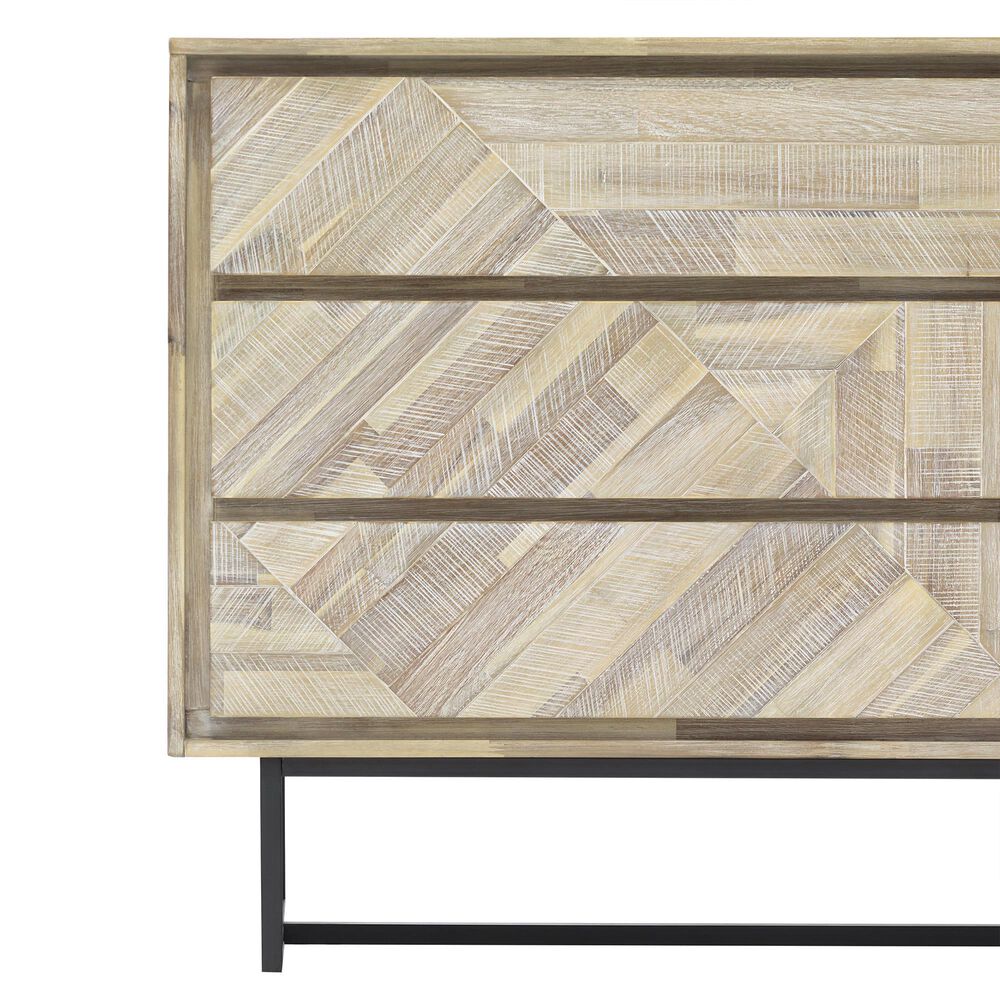 Blue River Peridot 6 Drawer Dresser in Natural Acacia Wood, , large