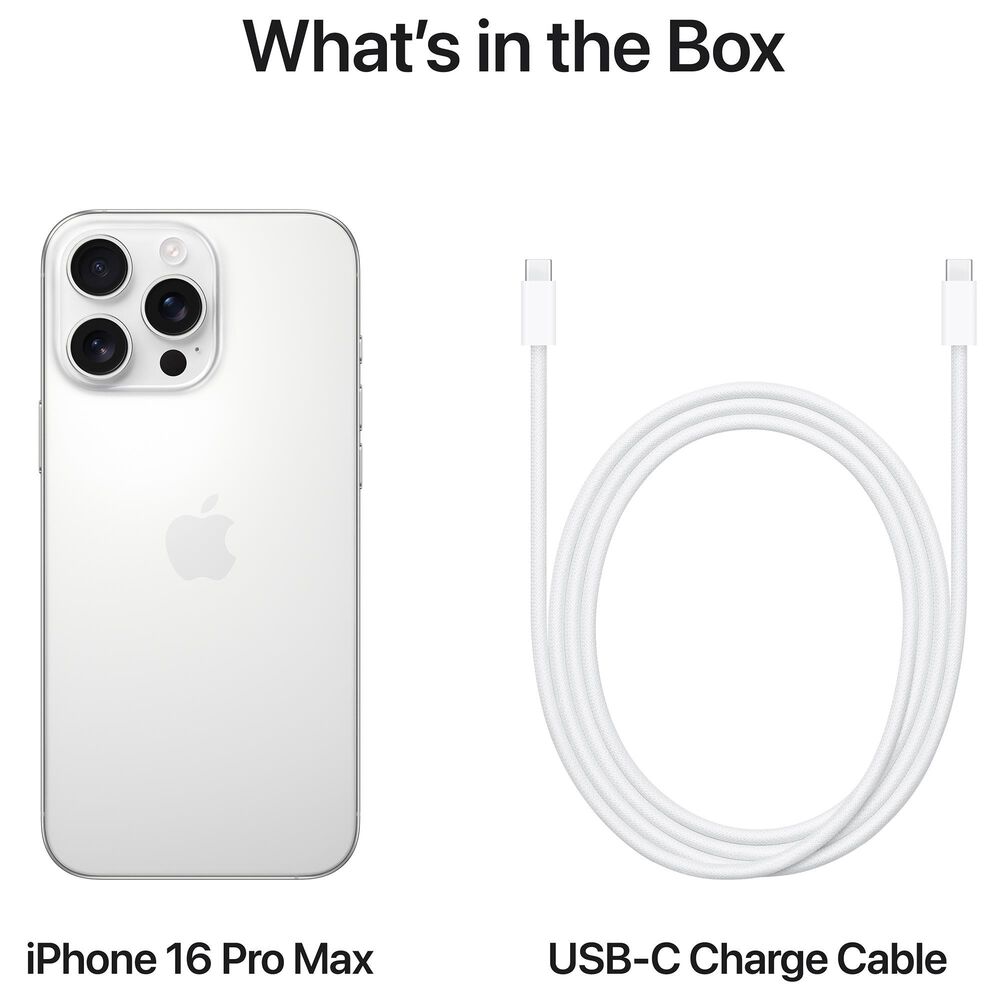 Apple iPhone 16 Pro Max 256GB in White Titanium, , large