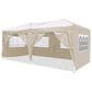 HOMLUX 10" x 20" Outdoor Pop Up Canopy Gazebo for Party in Beige, , large