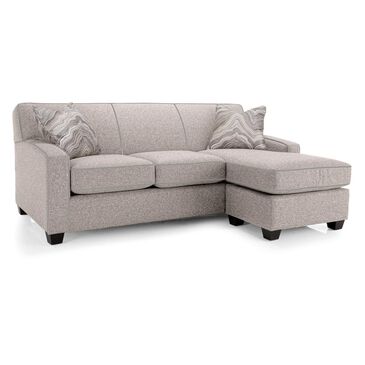 Decor-Rest Furniture 2-Piece Right Facing Sleeper Sofa with Chaise in Gray, , large