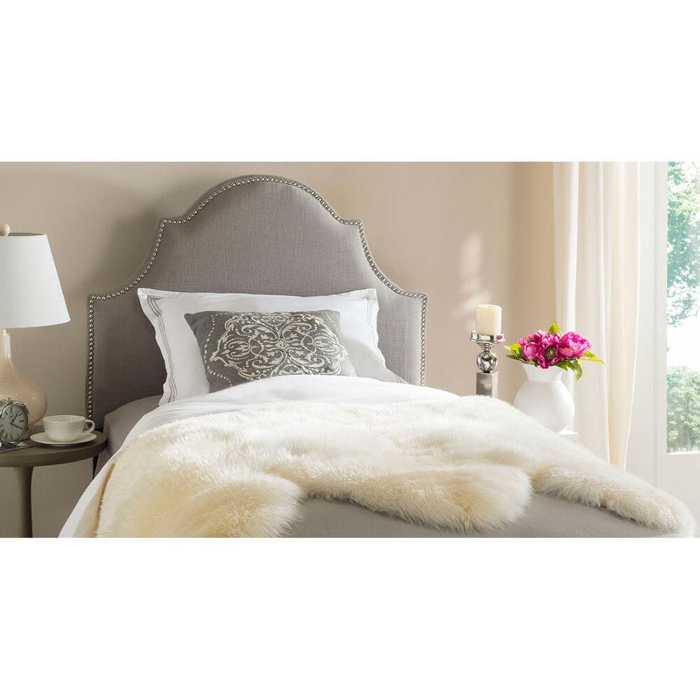 Safavieh Hallmar Twin Headboard in Light Grey, , large