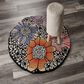 L&R Resources Sinuous Spring Blossoms 4" Scalloped Multicolor Area Rug, , large