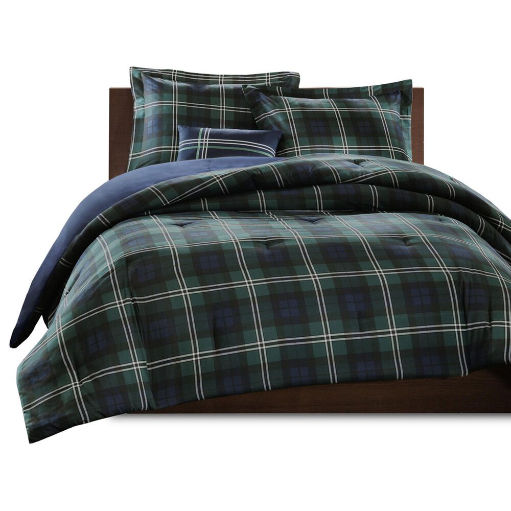 Hampton Park Brody 3-Piece Twin/Twin XL Quilt Set in Blue, Green and White, , large