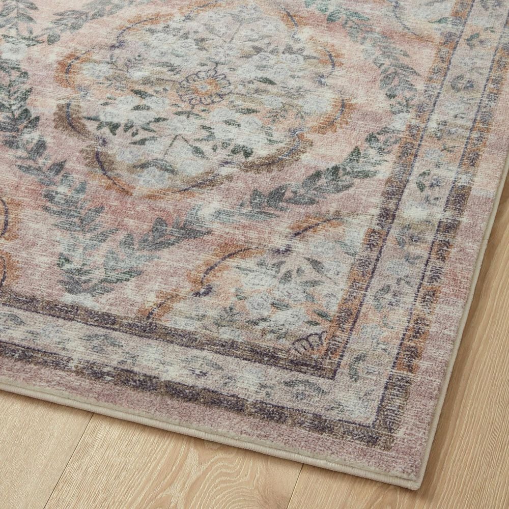 Loloi Courtyard 5&#39; x 7&#39;6&quot; Chateau Blush Area Rug, , large