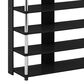 Noviland 5-Tier Shoe Rack in Americano and Stainless Steel, , large