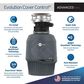 InSinkerator Evolution 3/4 HP Garbage Disposal with Cover Control in Gray, , large