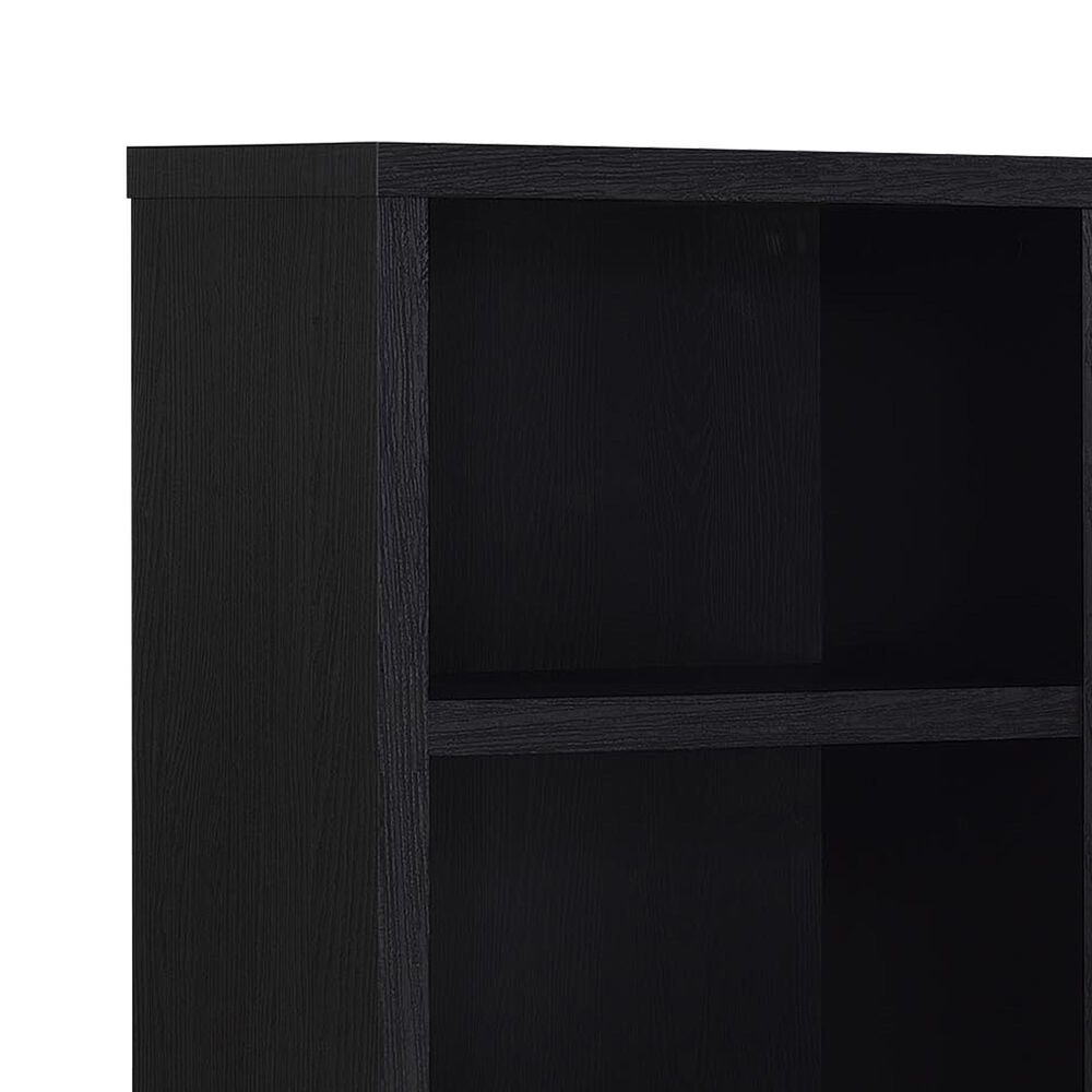 Coaster Westpark 3-Shelf Bookcase with USB and Lockable Drawer in Black, , large