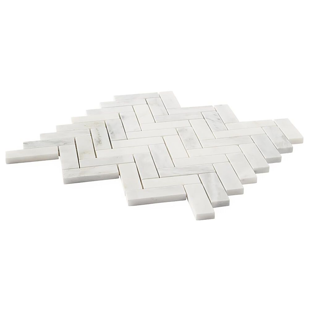 Soho Studio Asian Statuary 1&quot; x 3&quot; on 11&quot; x 13&quot; Marble Mosaic Sheet, , large