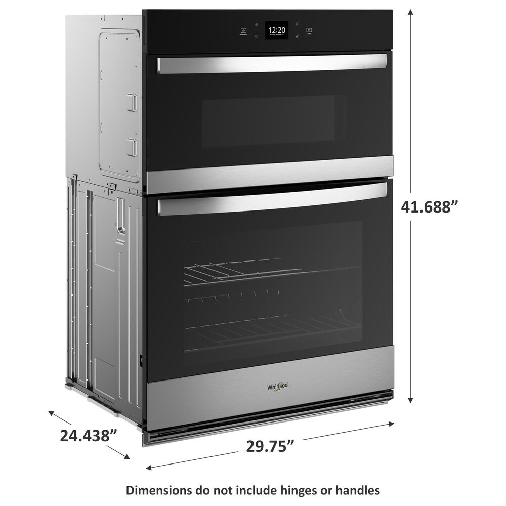 Whirlpool 30&quot; Smart Built-In Electric Combination Wall Oven with Air Fry in Fingerprint Resistant Stainless Steel, , large