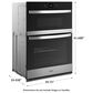 Whirlpool 30" Smart Built-In Electric Combination Wall Oven with Air Fry in Fingerprint Resistant Stainless Steel, , large