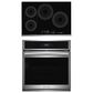 Frigidaire Gallery 2-Piece Kitchen Package with Stainless Steel 27" Built-In Convection Single Electric Wall Oven and Black 30" Induction Cooktop, , large