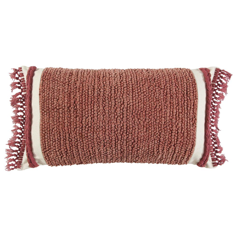 Rizzy Home Solid 14" x 26" Pillow in Rust, , large
