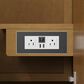 James Martin Hudson 60" Double Bathroom Vanity in Honey Oak with 3 cm Parisien Bleu Silestone Top and Rectangular Sinks, , large