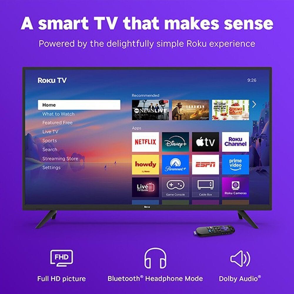 Roku 40" Class Select Series FHD LED in Black - Smart TV, , large