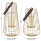 Maple and Jade Metal Lantern in Gold (Set of 2), , large