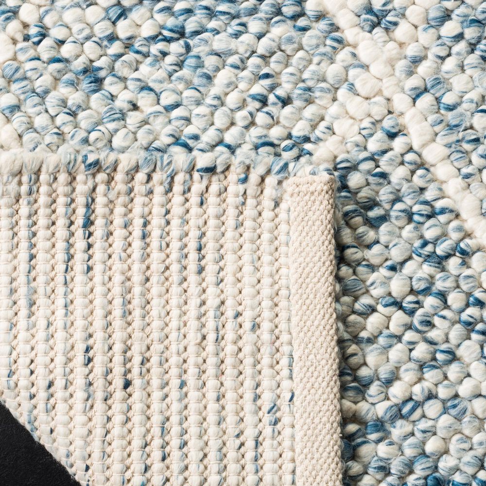 Safavieh Natura NAT712B 6&#39; Square Ivory and Blue Area Rug, , large