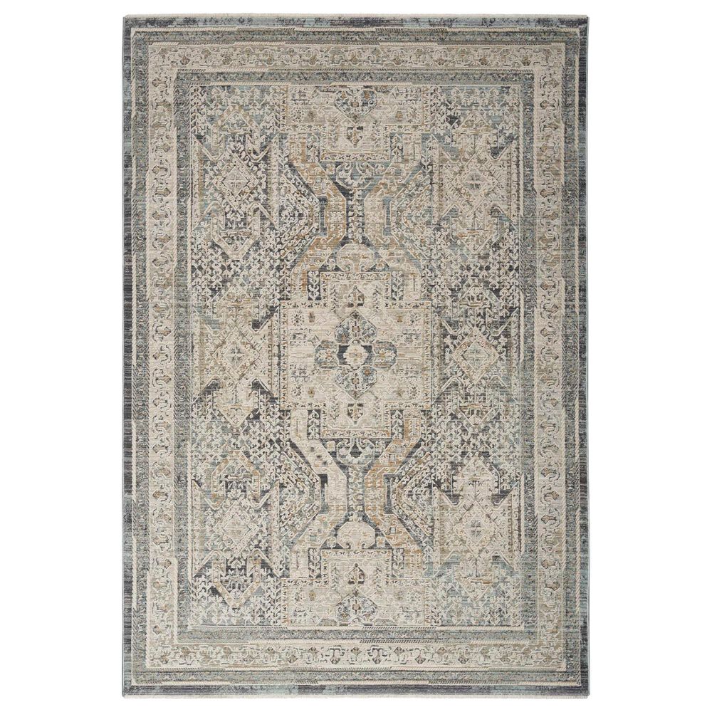 Nourison Lynx 2"6" x 4"6" Ivory and Charcoal Area Rug, , large