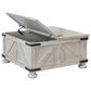 Ashley Carynhurst Cocktail Table with Storage in Whitewash, , large