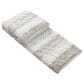 Duke Imports Leopard Stripe Plush Throw in Ivory and Cream, , large