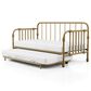 Furniture of America Wren Twin Daybed with Trundle in Gold, , large
