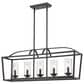 Golden Lighting Mercer 5-Light Linear Pendant in Matte Black, , large