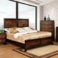 Furniture of America Nichols Full Panel Bed in Acacia/Walnut, , large