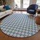 Dalyn Rug Company Marlo 4" Round Navy Indoor/Outdoor Area Rug, , large