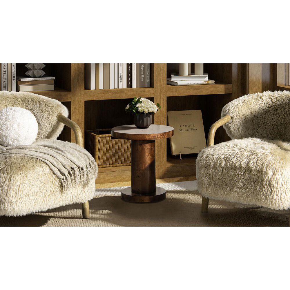 Jennifer Taylor Home Kenzie Accent Side Table in Walnut Brown, , large